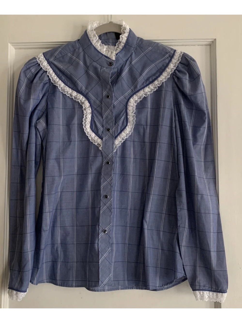 Vintage Kenny Rogers Western Collection Women’s  Blouse 13/14 Pearl Snap